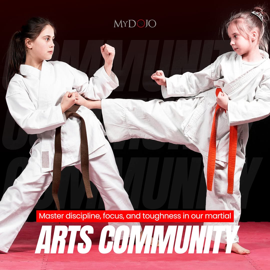 Master discipline, focus, and toughness in our martial arts community. 🥋✨ #MyDojo #MartialArts #Community